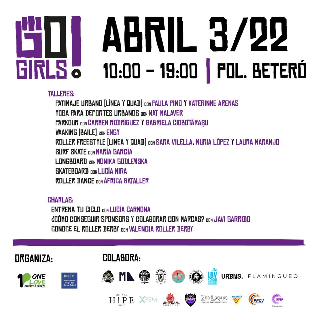 One Love Freestyle Sports Go Girls! Proyecto Evento Beteró